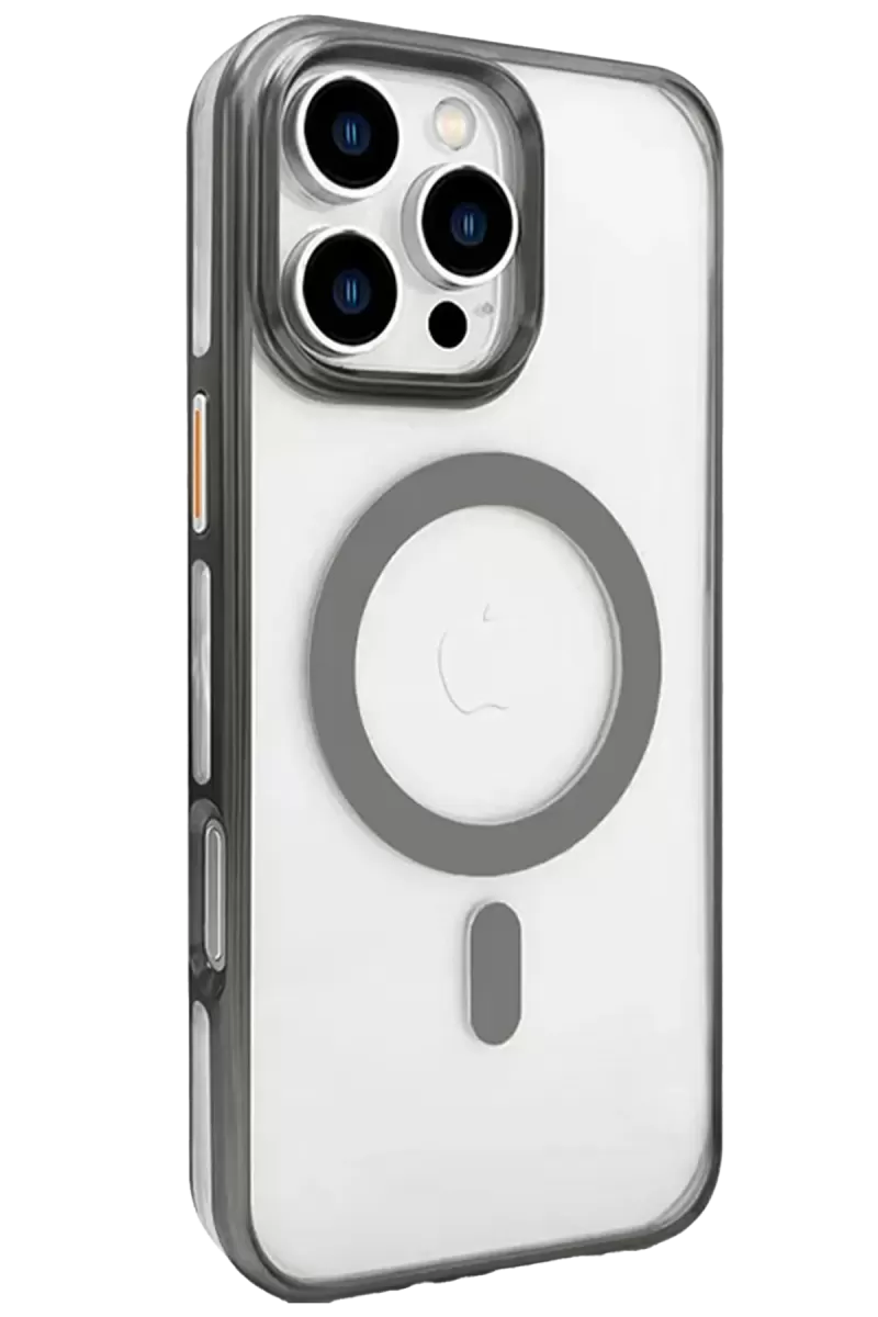 iPhone 16 Pro Max Gleam PC Sert Magsafe Kılıf - Titan Gri
