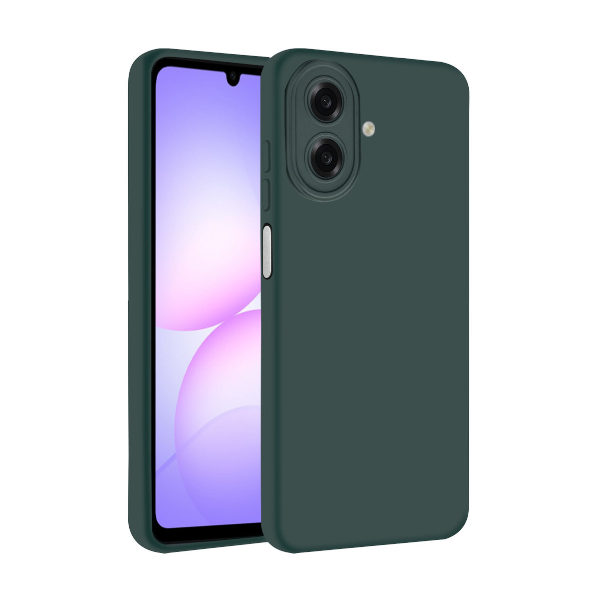 Galaxy A07 4G Nano içi Kadife Silikon - K.Yeşil