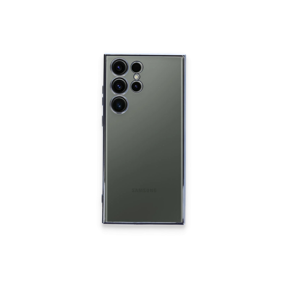 Galaxy S24 Ultra Kılıf Razer Lensli Silikon - Gold