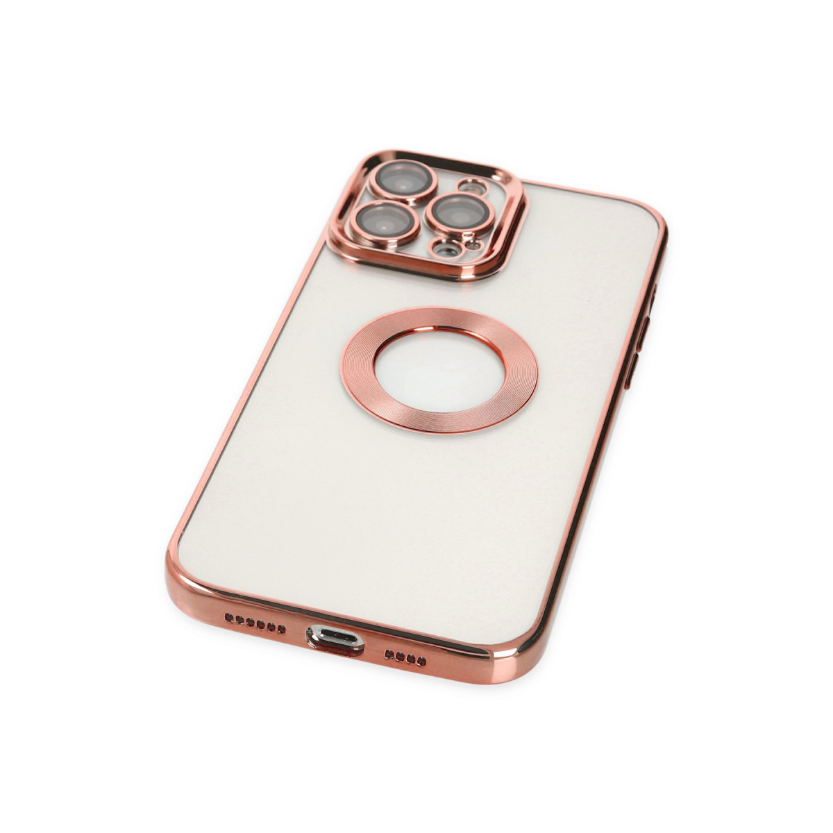 iPhone 14 Pro Max Kılıf Slot Silikon - Rose Gold — görsel 4