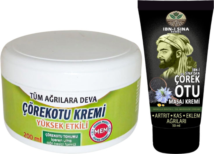Çörekotu Çörek Otu Kremi Xlgreen Büyük 200 ml Krem + İbn-İ Sina Çörek Otu Kremi 50 ml