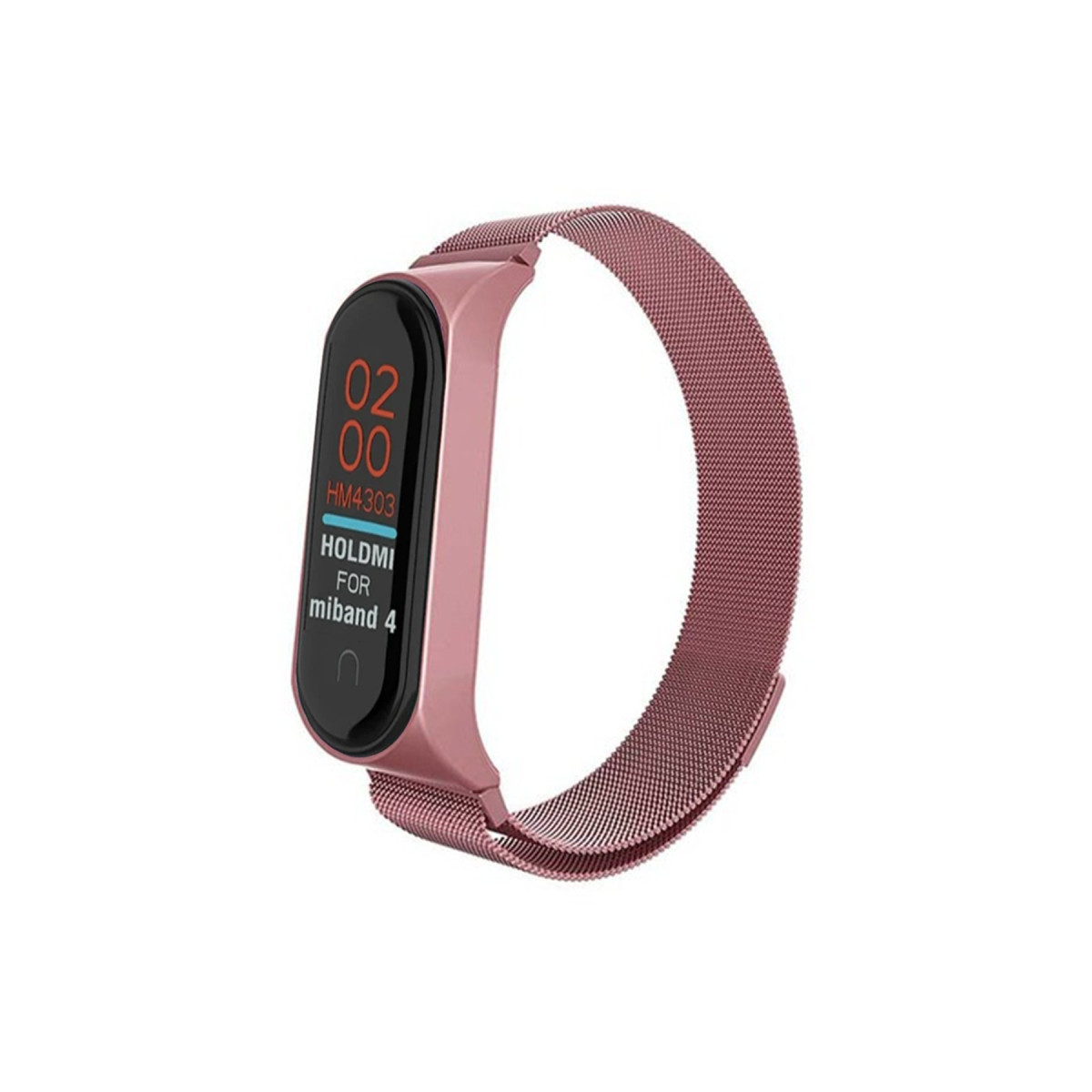Mi Band 4 Metal Mıknatıslı Kordon - Rose