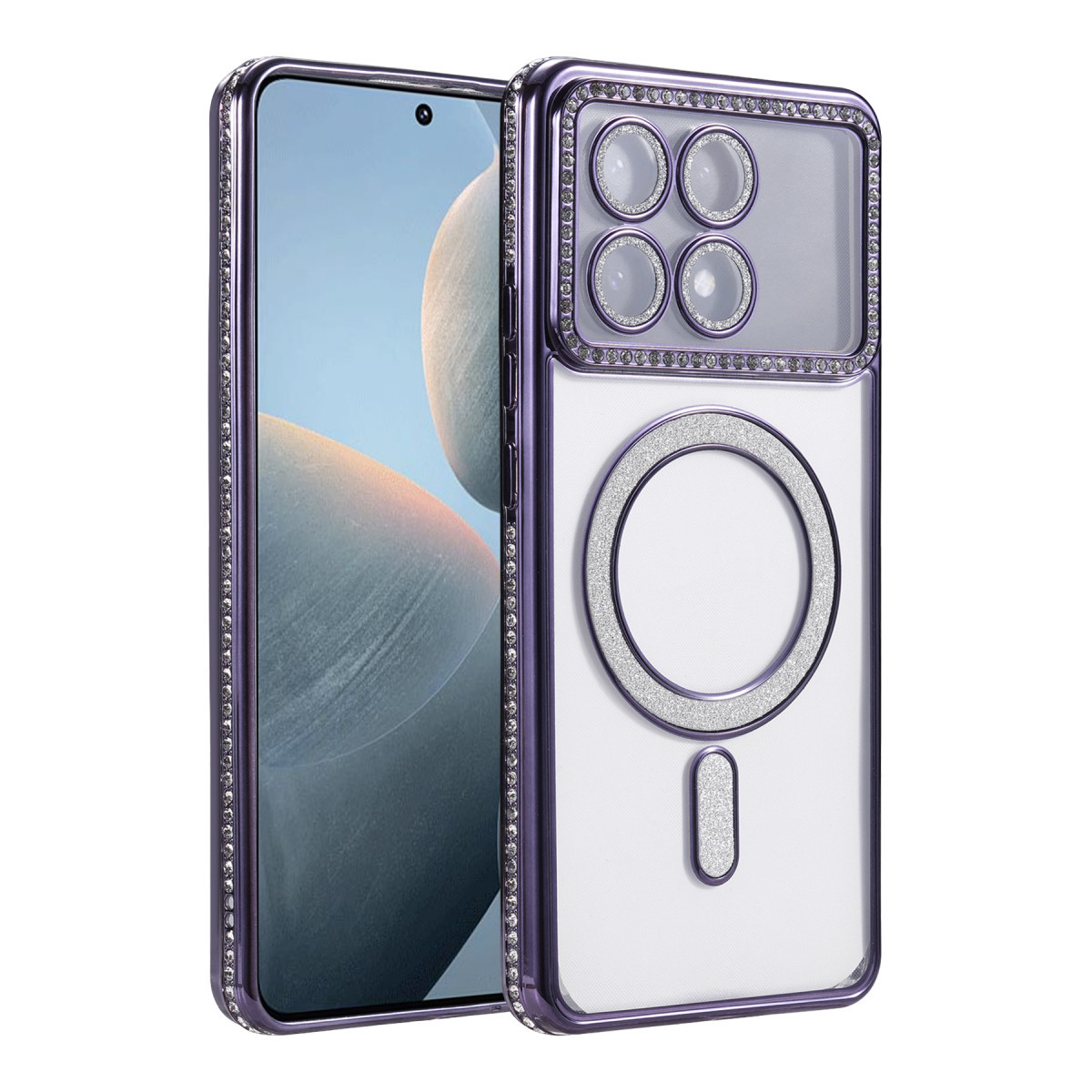 Poco X6 Pro Joke Simli Magneticsafe Kılıf - Derin Mor