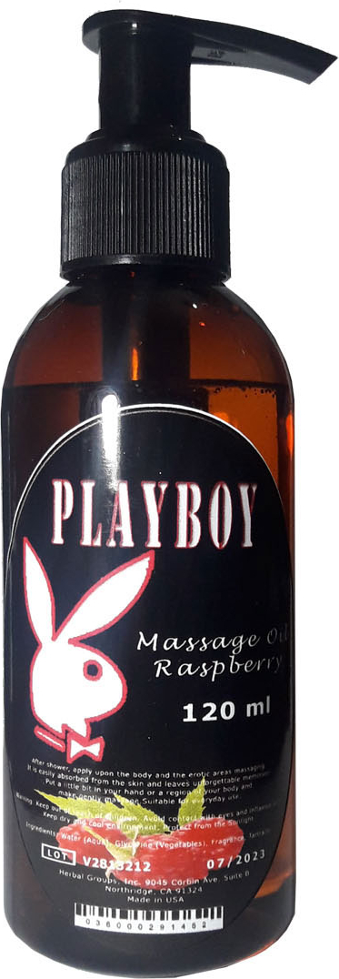 Playboy Ahududulu 120ML Aromaterapi Erootik Masaj Yağı Svl -120 ml Playboy Raspberry Massage Oil