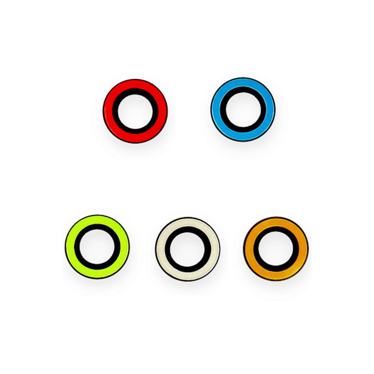 iPhone 12 Pro Neon Fosforlu Kamera Lens - Beyaz — görsel 2