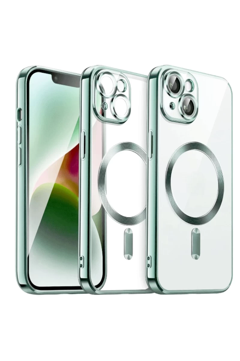 Apple iPhone 15 Uyumlu Kılıf Kross Magneticsafe Kapak - Koyu Yeşil