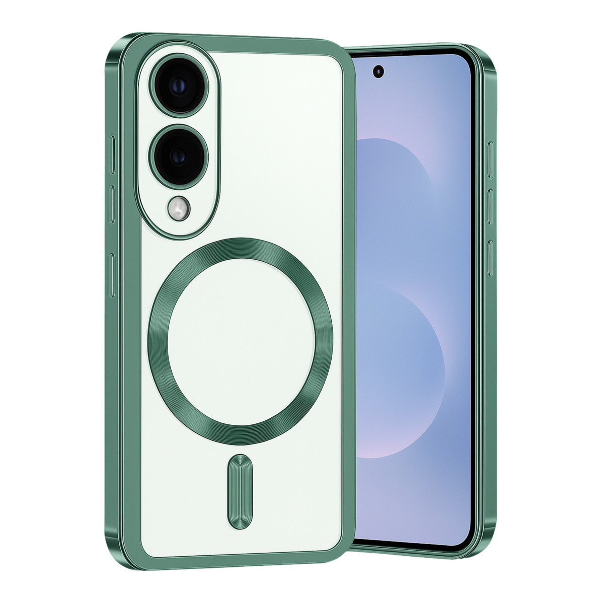 Galaxy S25 Edge Kross Magneticsafe Kapak - Koyu Yeşil