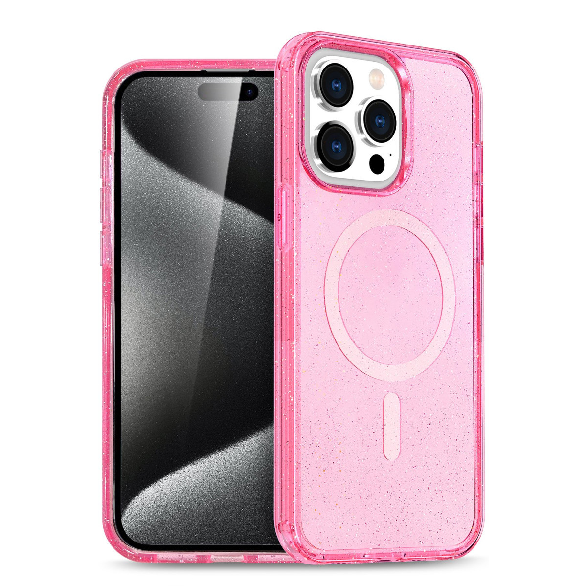 iPhone 14 Pro Max Kılıf Star Magsafe Kapak - Pembe
