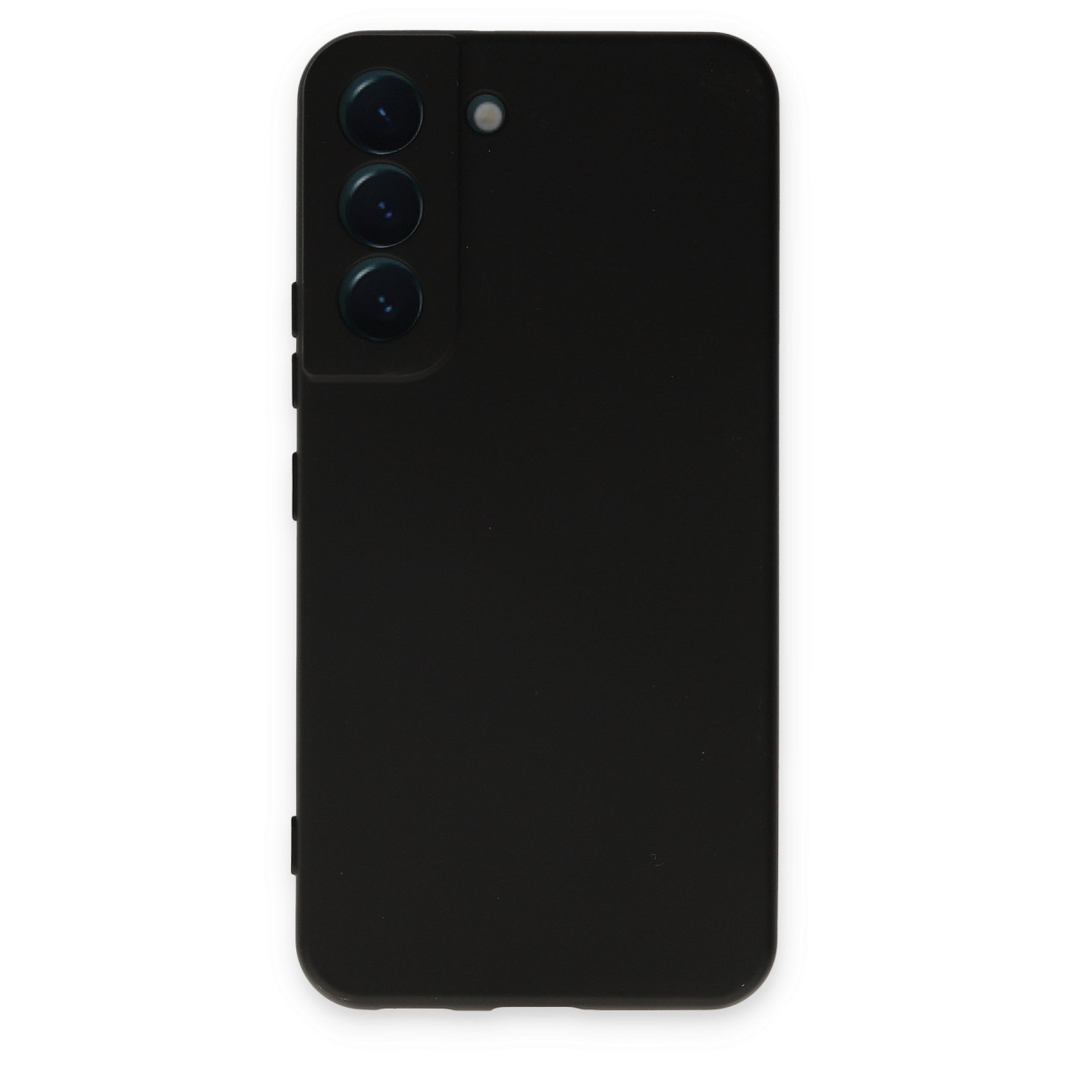 Galaxy S22 Kılıf Nano içi Kadife Silikon - Siyah