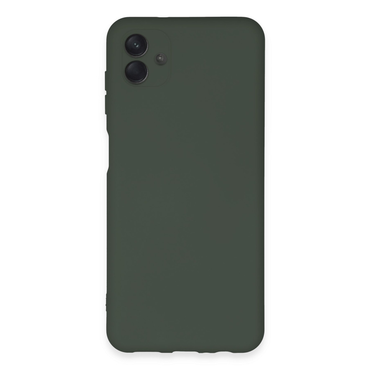 Galaxy A04E Kılıf Nano içi Kadife Silikon - Koyu Yeşil