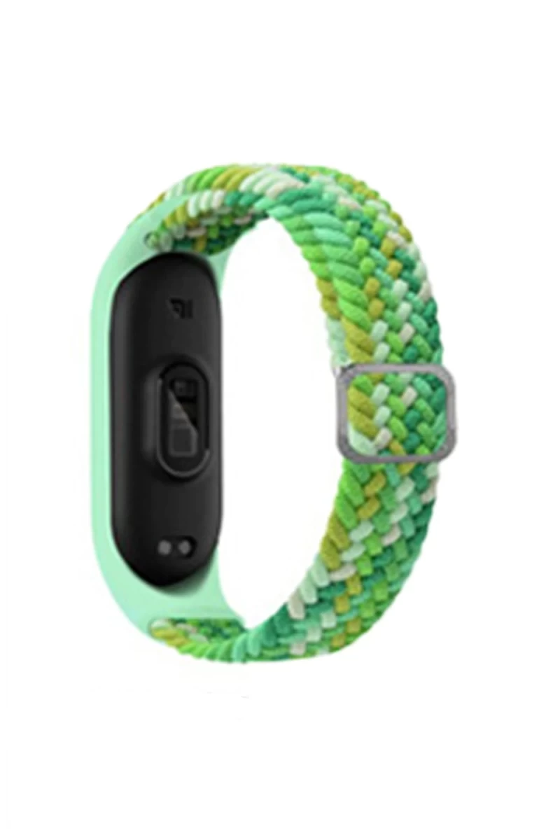 Xiaomi Mi Band 6 Uyumlu Star Kordon - Turkuaz-Yeşil