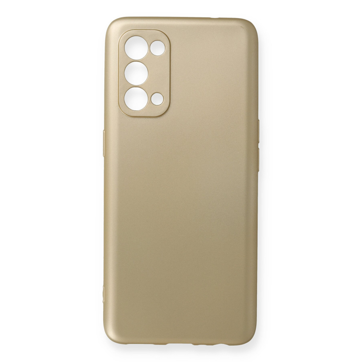 Reno 5 Kılıf First Silikon - Gold