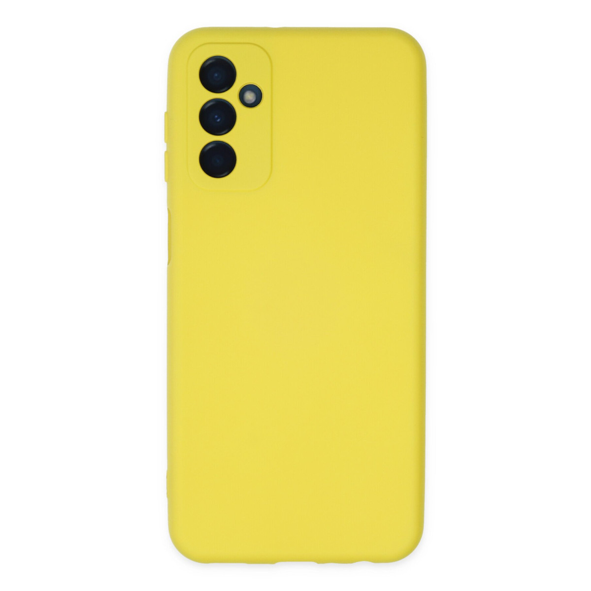 Galaxy M23 Kılıf Nano içi Kadife Silikon - Sarı