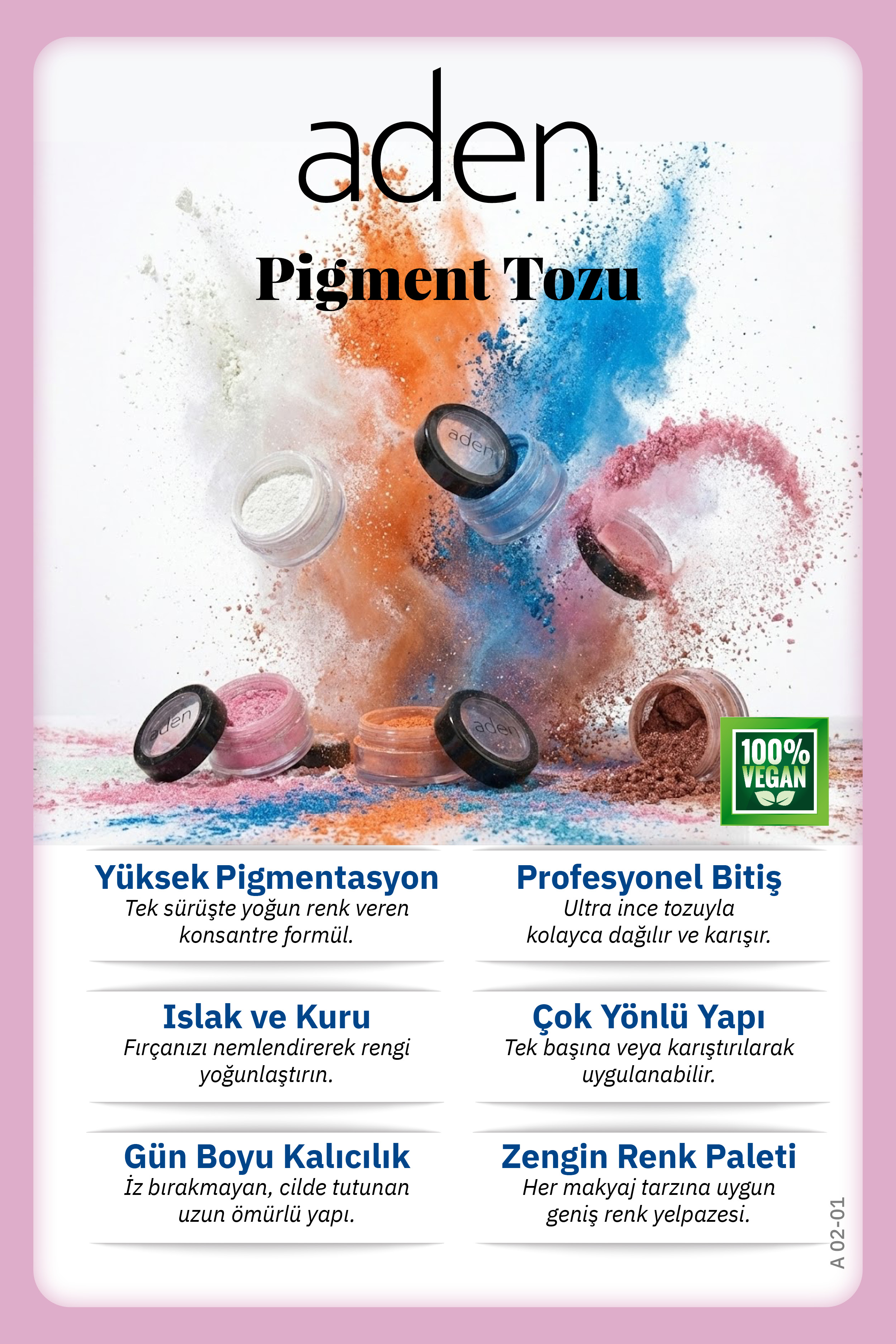 Aden Pigment Powder - Pigment Tozu Neon Orange(Neon Turuncu)