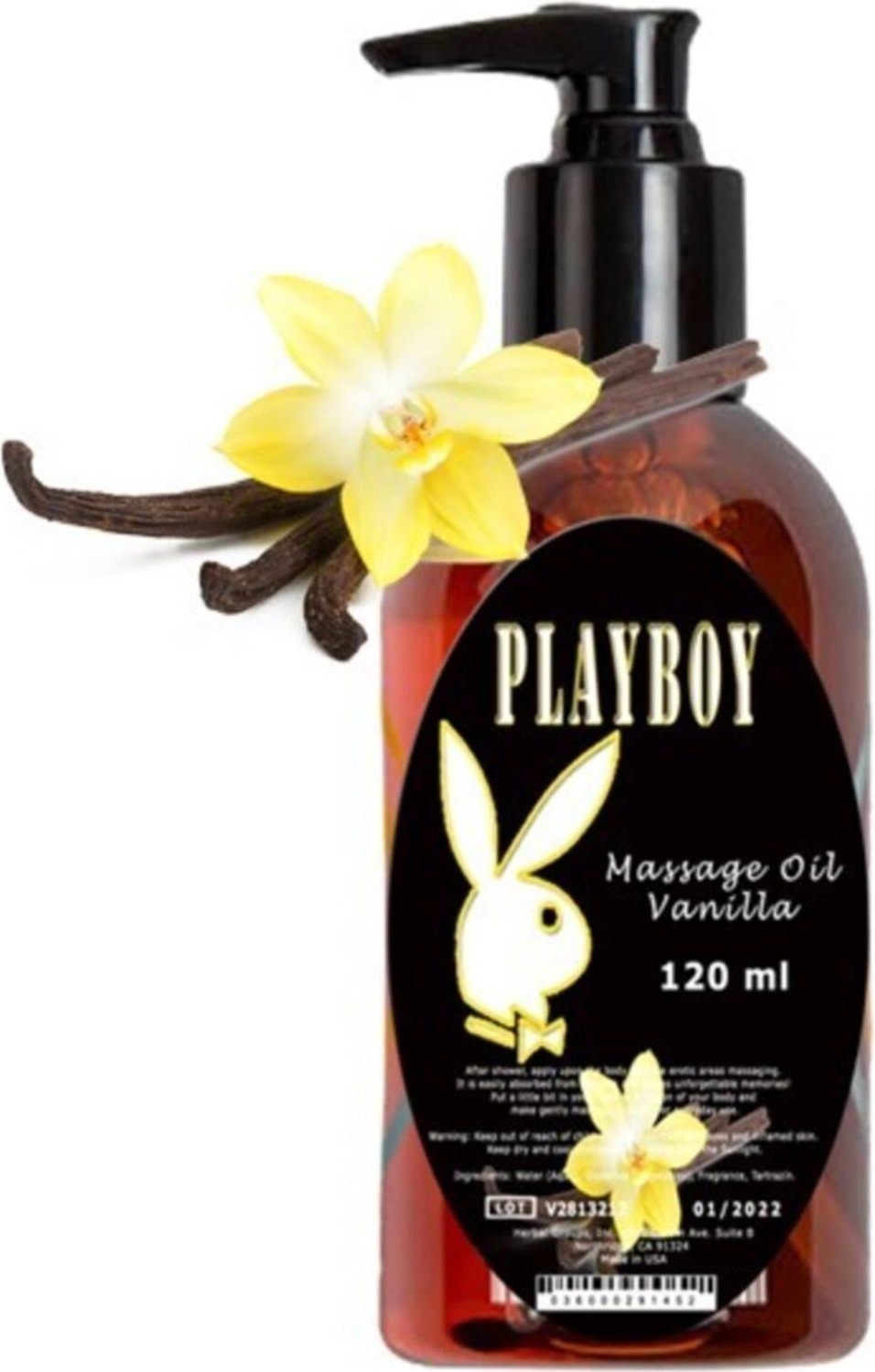 Playboy Vanilla Aromaterapi Massage Oil 120 Ml Vanilya Aromalı Vücut Masaj Yağı