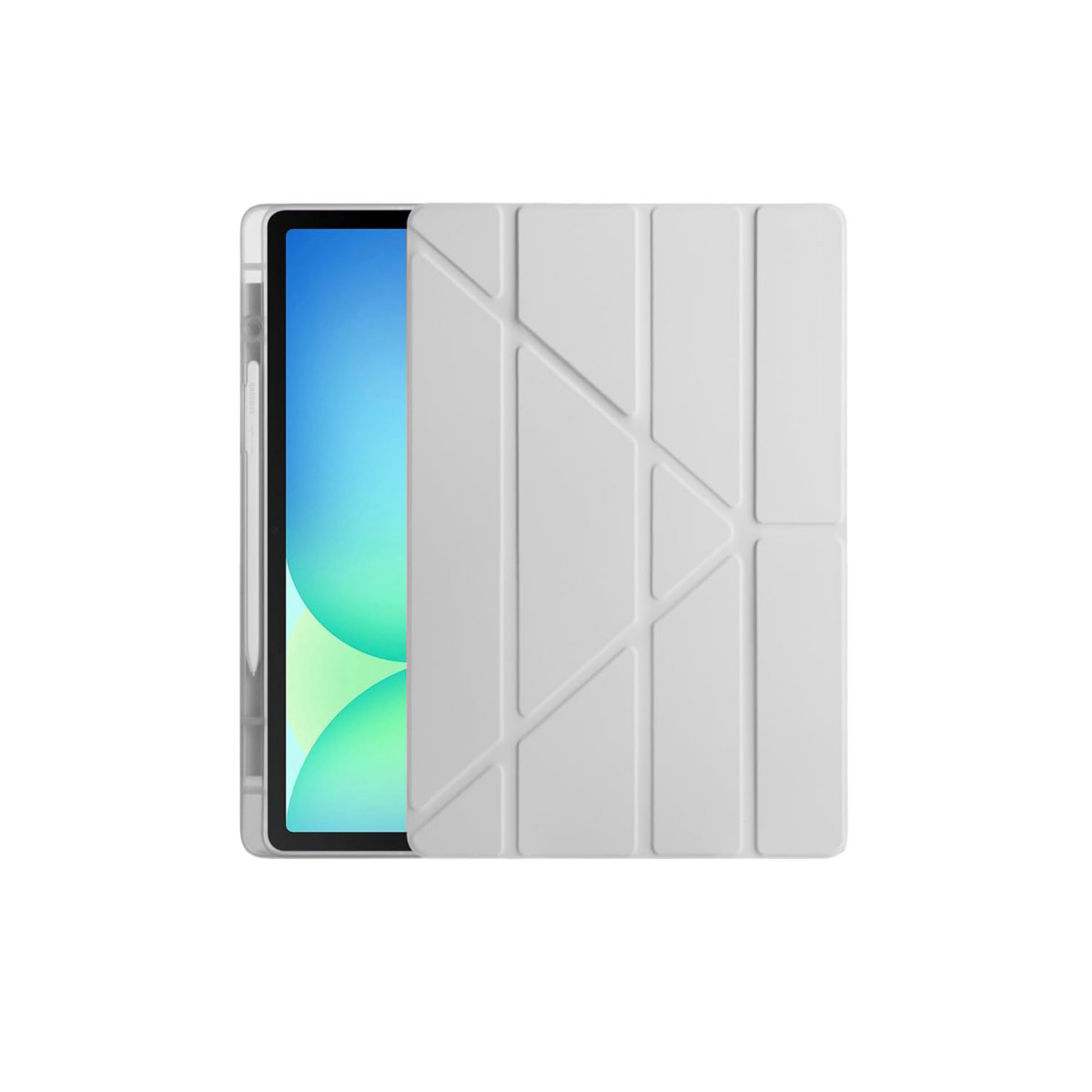 Galaxy Tab S10 FE Plus 13.1 Kalemlikli Hugo Tablet Kılıfı - Gri