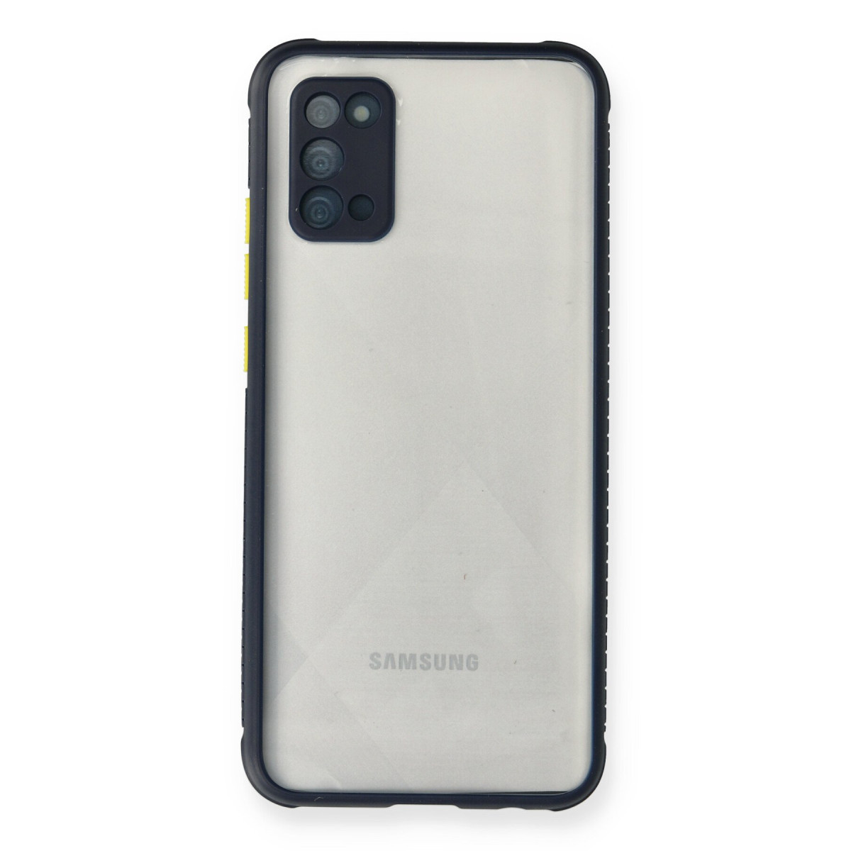 Galaxy A02S Kılıf Miami Şeffaf Silikon - Lacivert