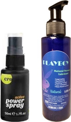 Playboy Hintohu Erkeklere Özel Sprey 50 ml Peak Power For Men Sprey + Playboy 125ML Lubricant Gel