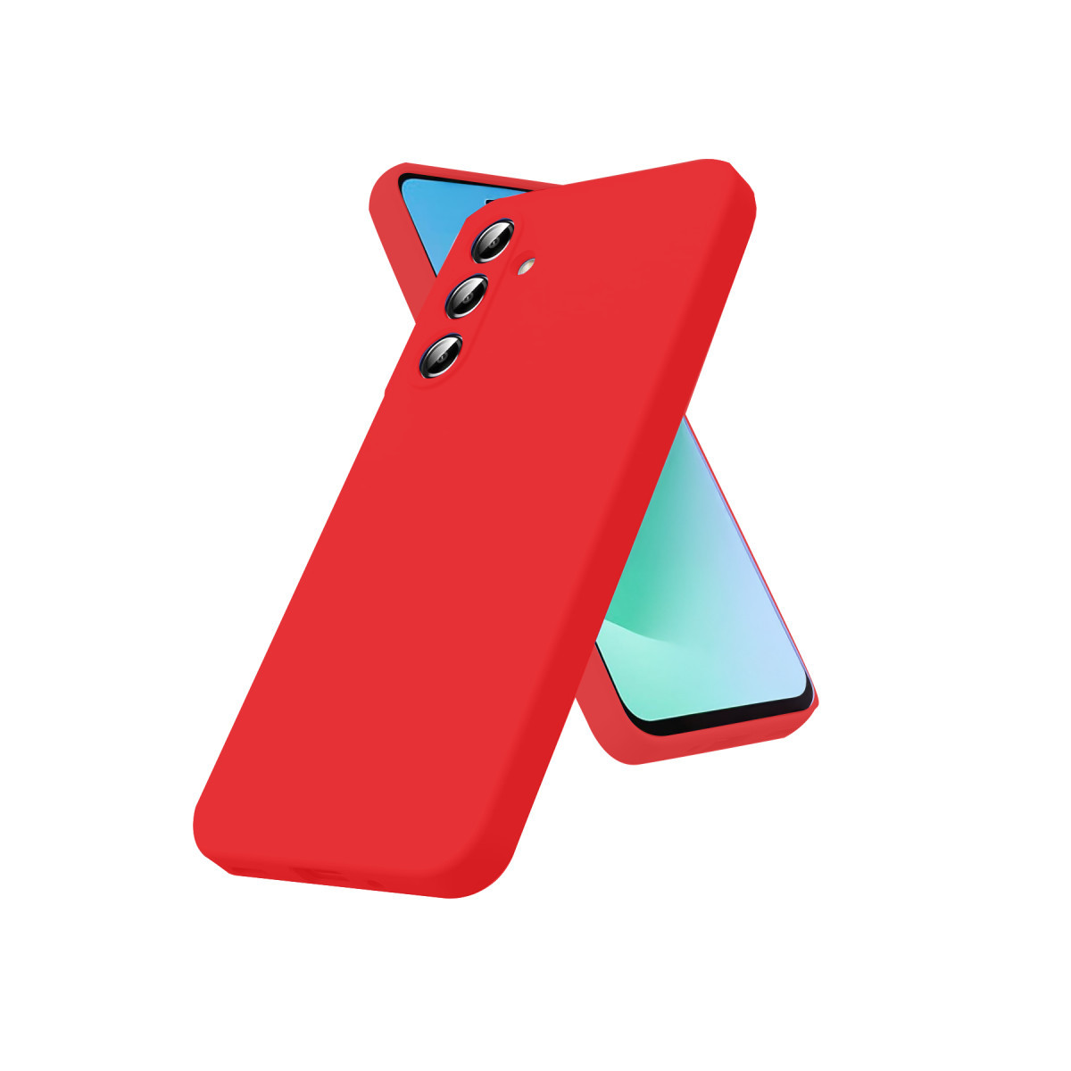 Galaxy A17 5G Nano içi Kadife Silikon - Kırmızı