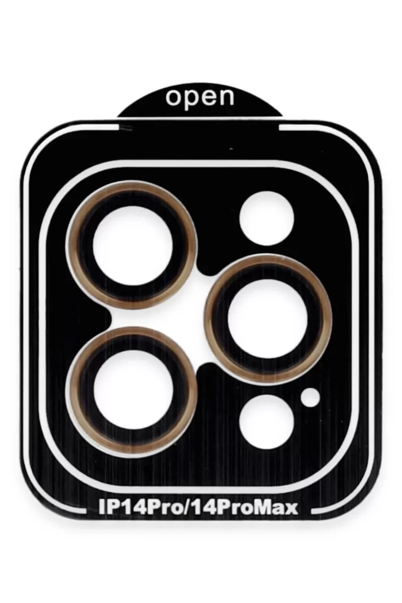 iPhone 15 Pro Max PVD Metal Kamera Lens - Turuncu
