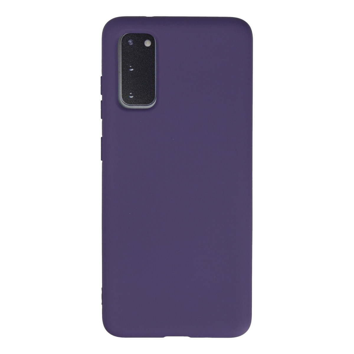 Galaxy S20 Kılıf Nano içi Kadife Silikon - Mor
