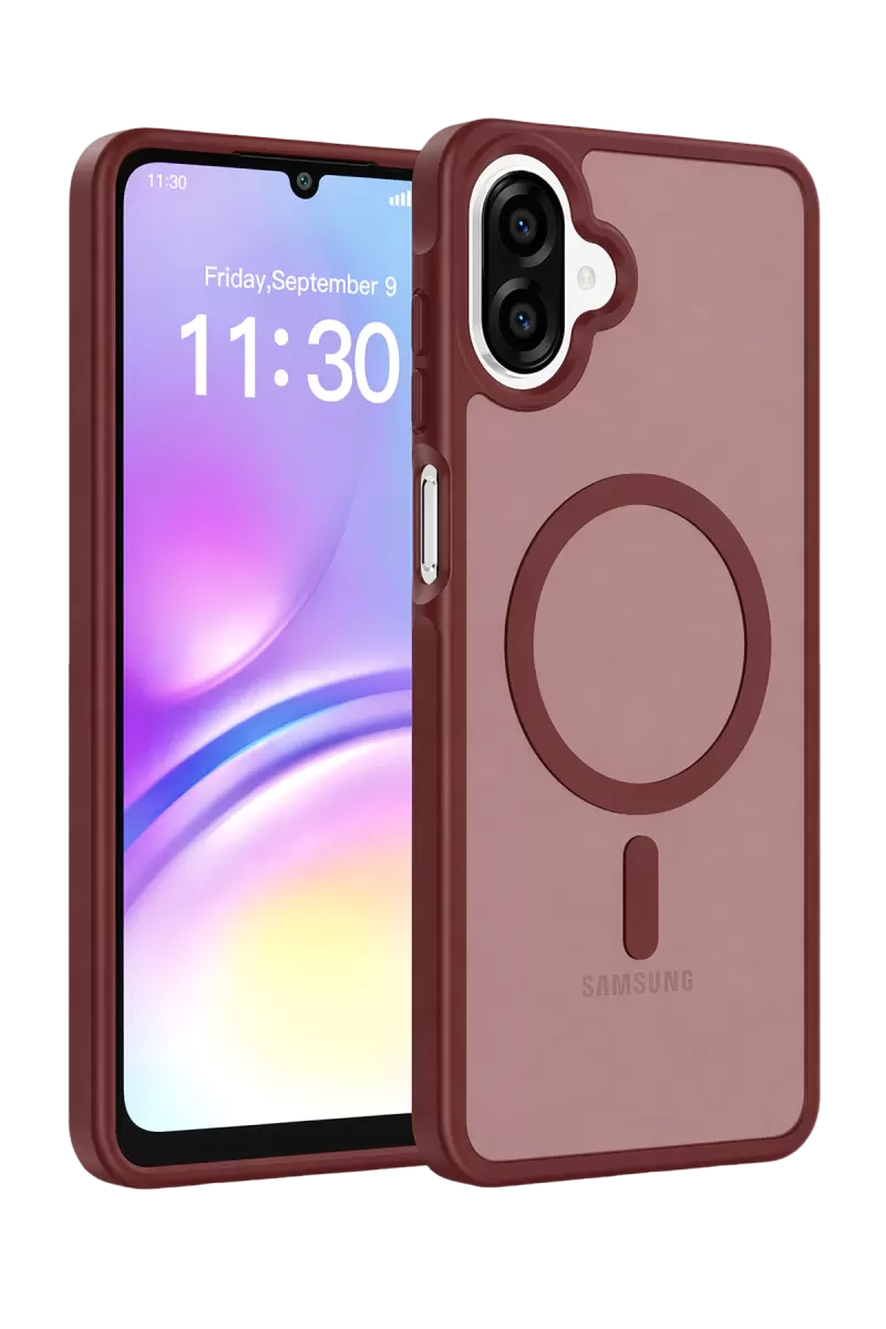 Galaxy A07 4G Jota Magsafe Kapak - Bordo