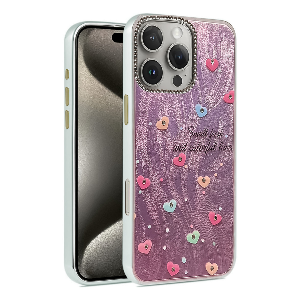 iPhone 16 Pro Max Kılıf Blade Aynalı Desenli Kapak - Desen 8