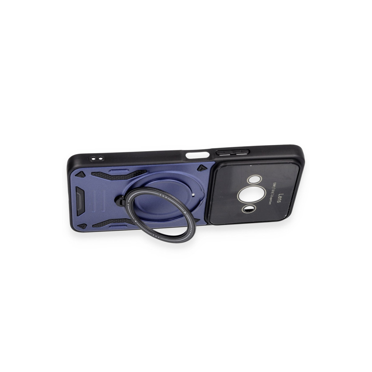Poco C61 Kılıf Joy Lens Standlı Kapak - Koyu Yeşil — görsel 3