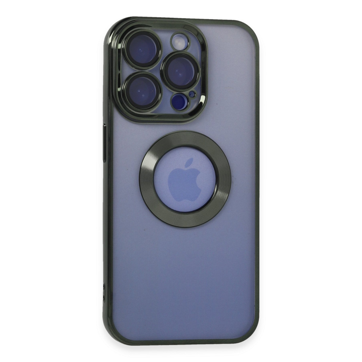 iPhone 15 Pro Kılıf Slot Silikon - Köknar Yeşili