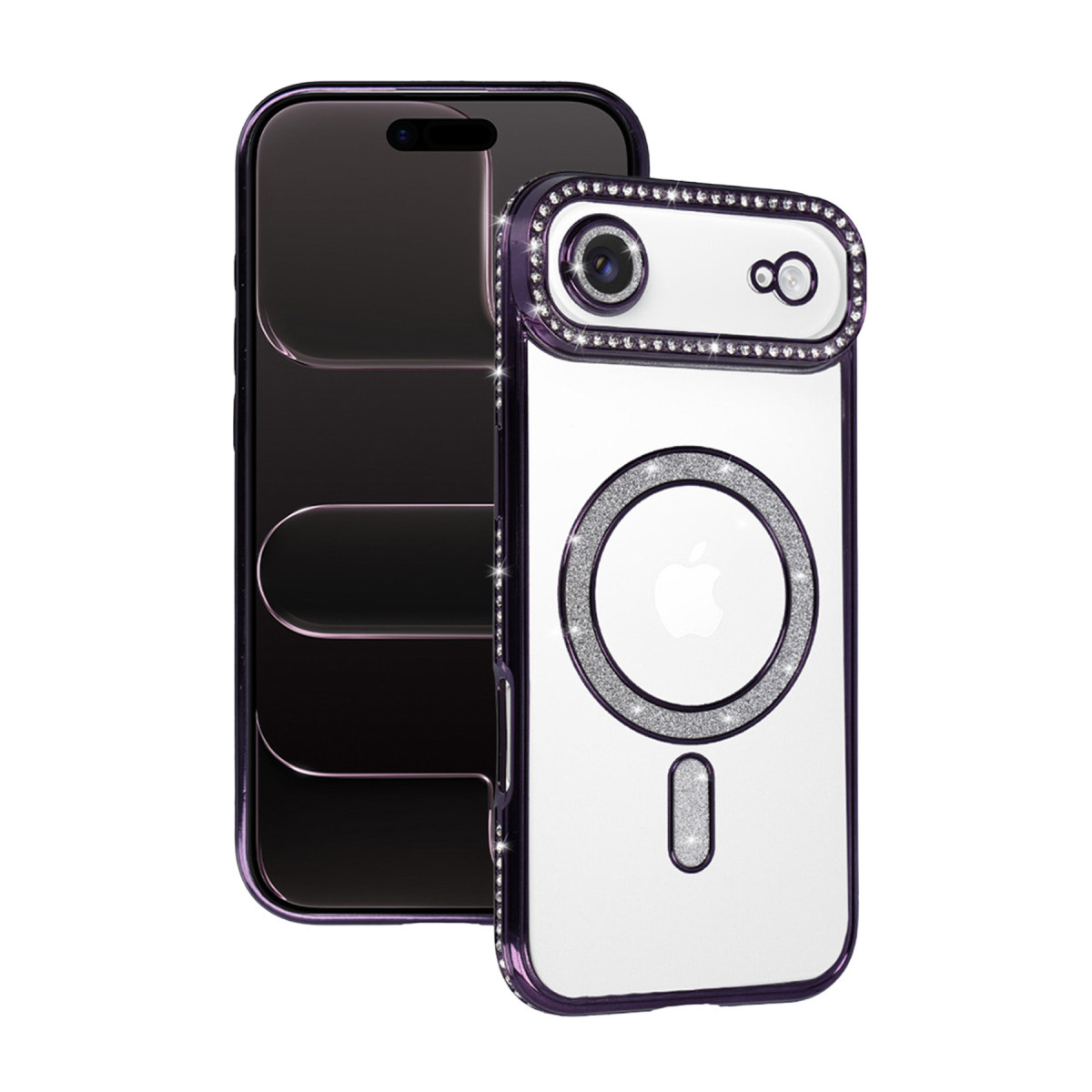 iPhone 17 Air Joke Simli Magneticsafe Kılıf - Derin Mor