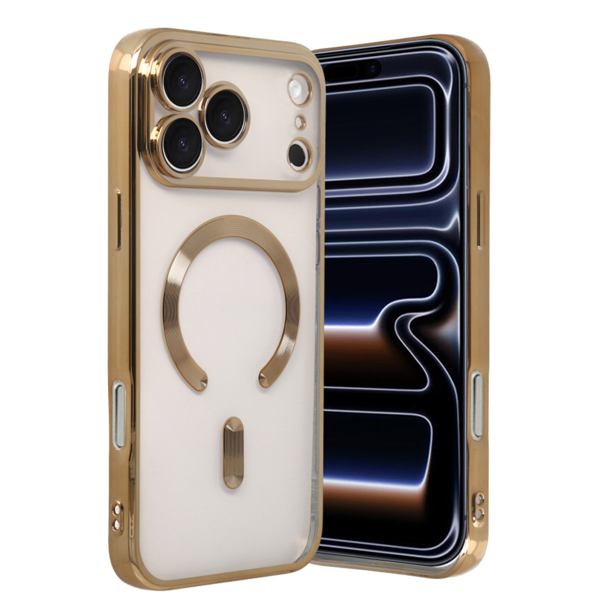 iPhone 17 Pro Max Kross Magneticsafe Kapak - Gold