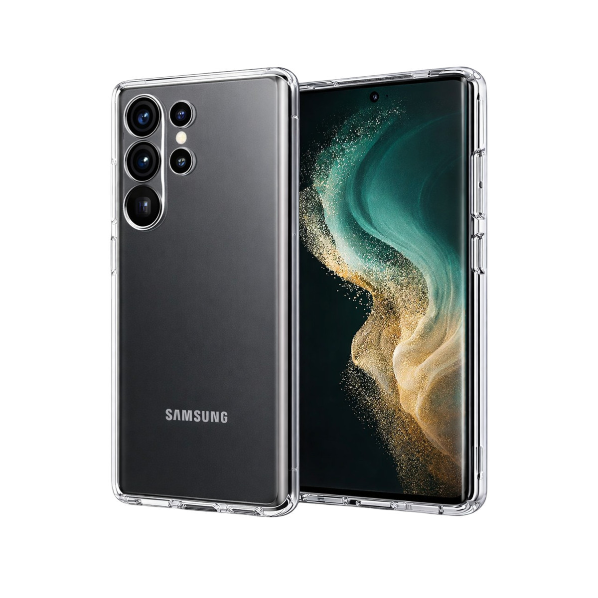 Galaxy S26 Ultra Lüx Şeffaf Silikon - Şeffaf