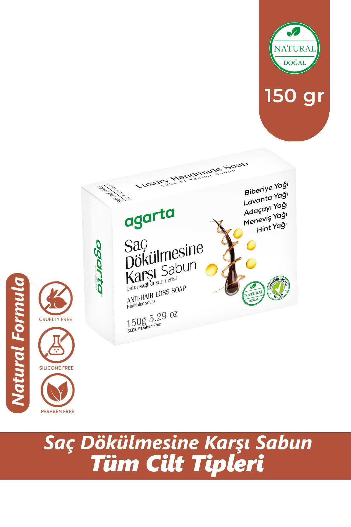 Sabun 150GR & Saç Dökülme Karşıtı Doğal Sabun