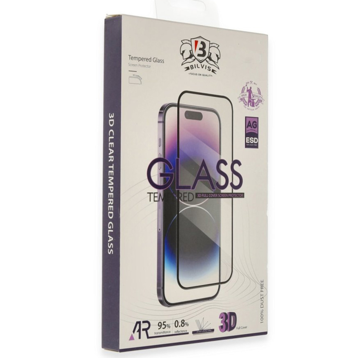 iPhone 17 Bilvis 3D Cam Ekran Koruyucu - Siyah