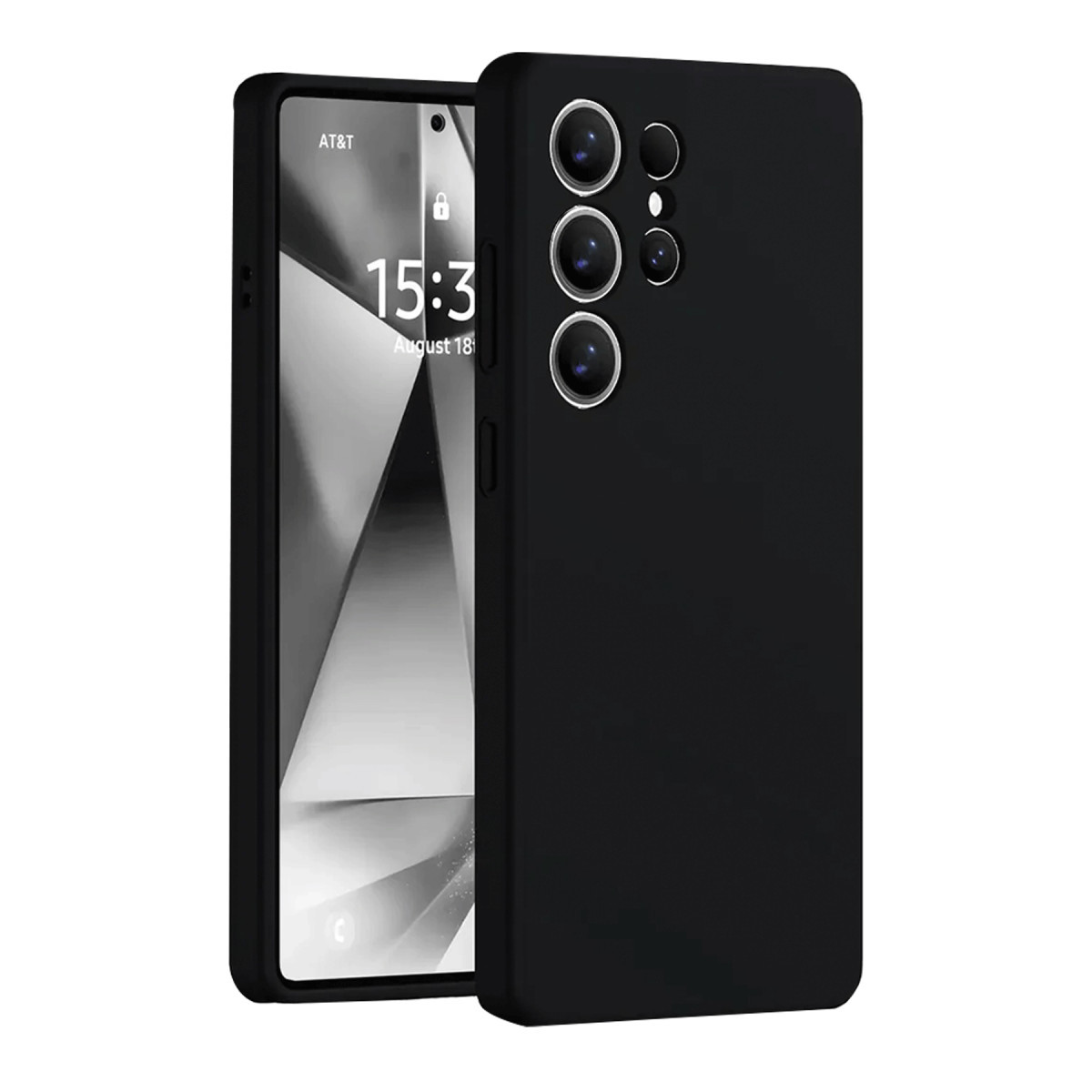 Galaxy S25 Ultra Kılıf Nano içi Kadife Silikon - Siyah