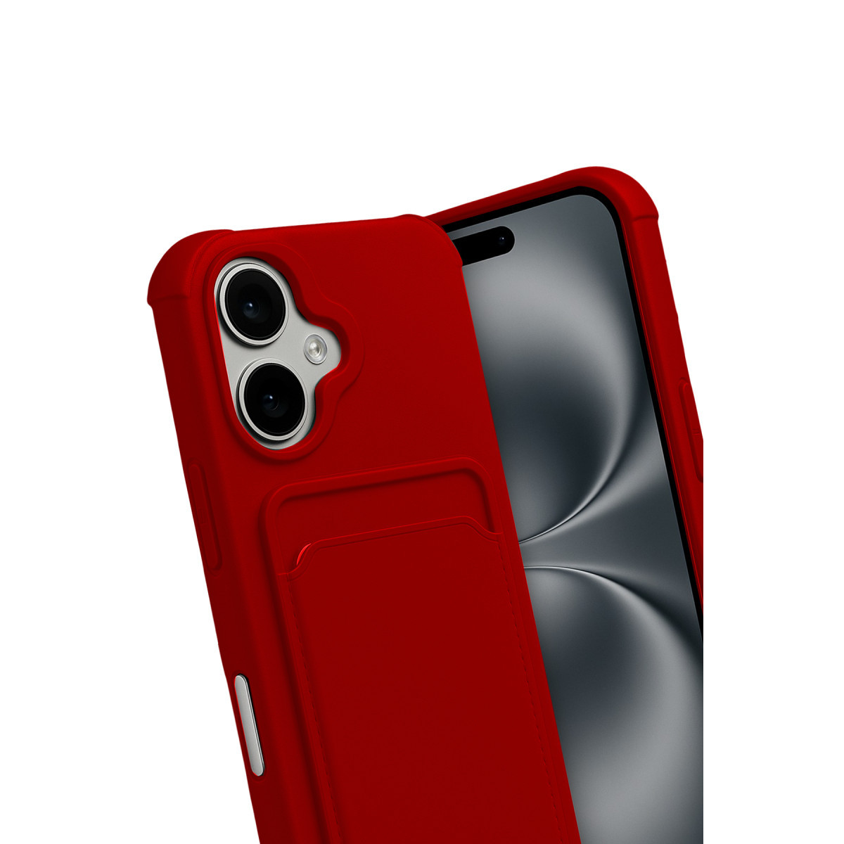 iPhone 17 Kelvin Kartvizitli Silikon - Kırmızı — görsel 3