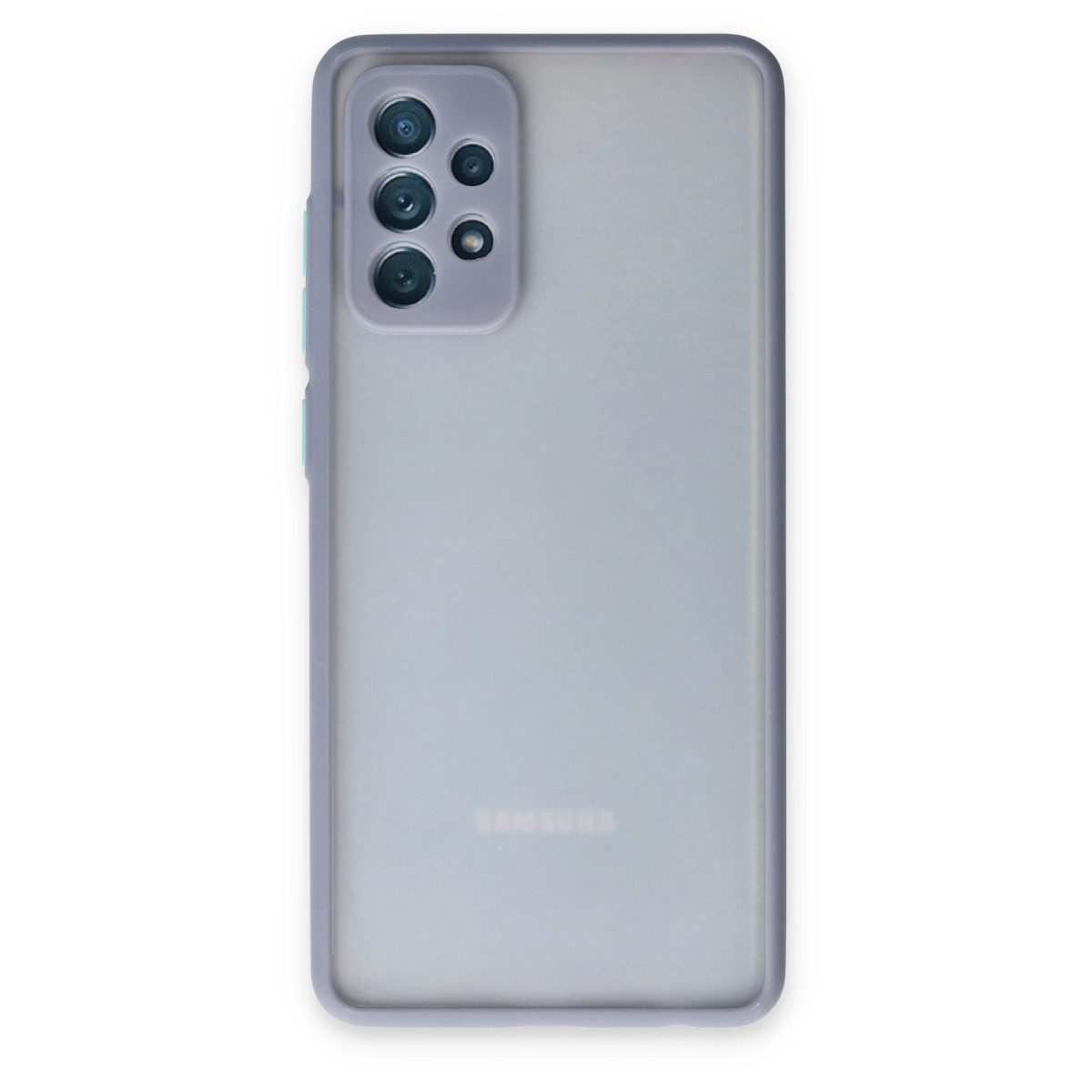 Galaxy A72 Kılıf Montreal Silikon Kapak - Gri