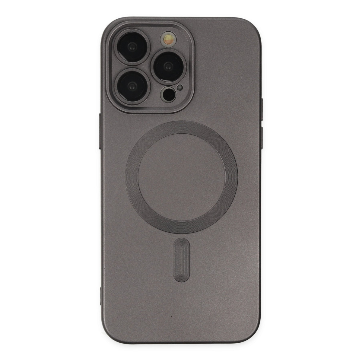 iPhone 13 Pro Kılıf Moshi Lens Magneticsafe Silikon - Füme