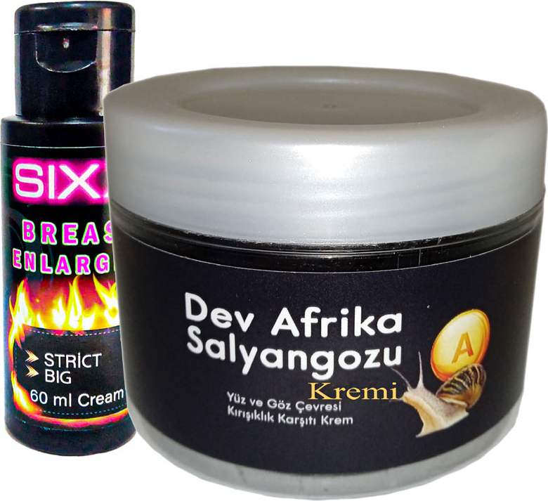 Bonie Giant _ksıxx:25 Afrikasalyangozu Dev Salyangoz Yaşlanma Kàrşıtı 100ML + ile Sıxx Bayan Memmes Şekiııendırici Krém 60 ml