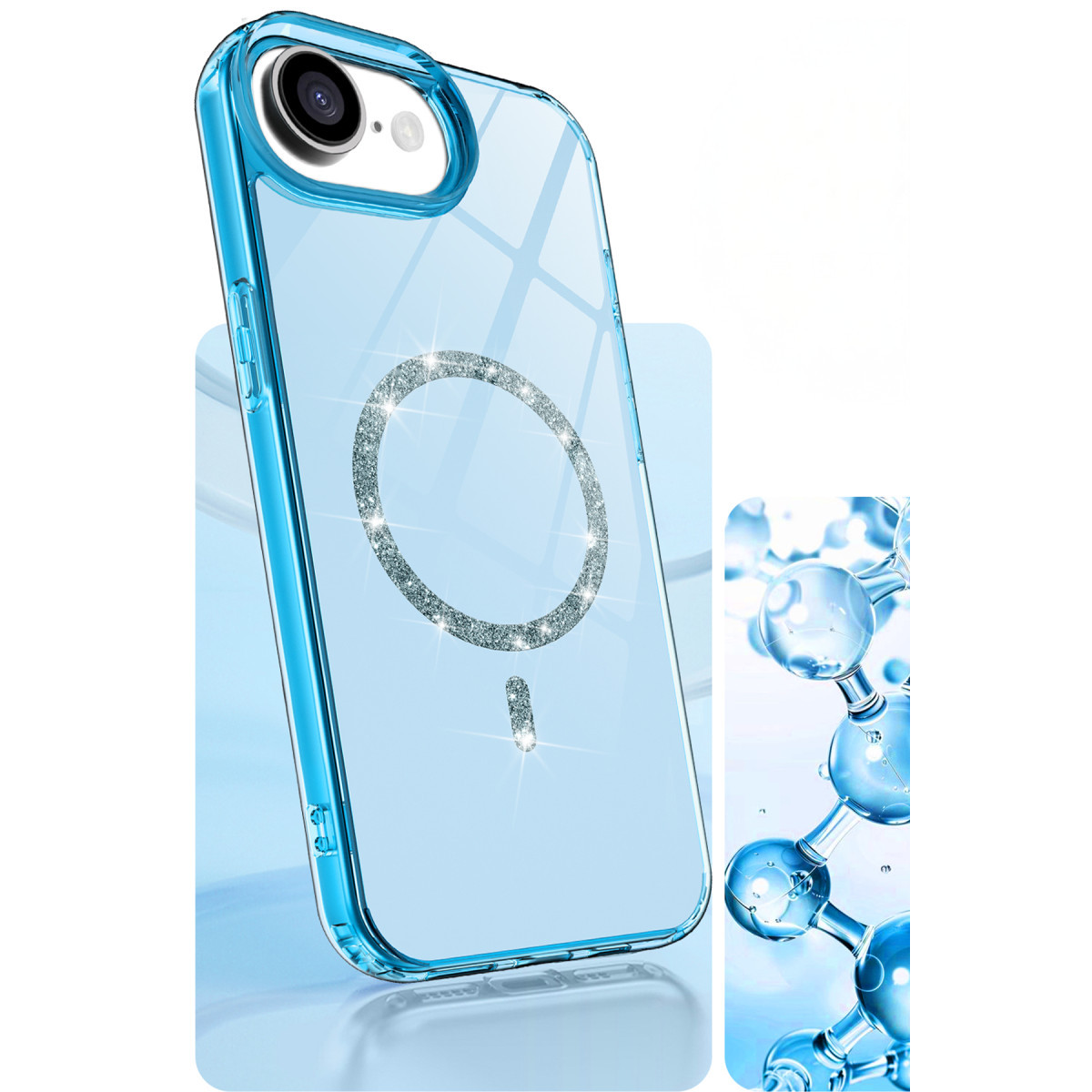 iPhone 16E Live Diamond Magsafe Kapak - Mavi — görsel 5