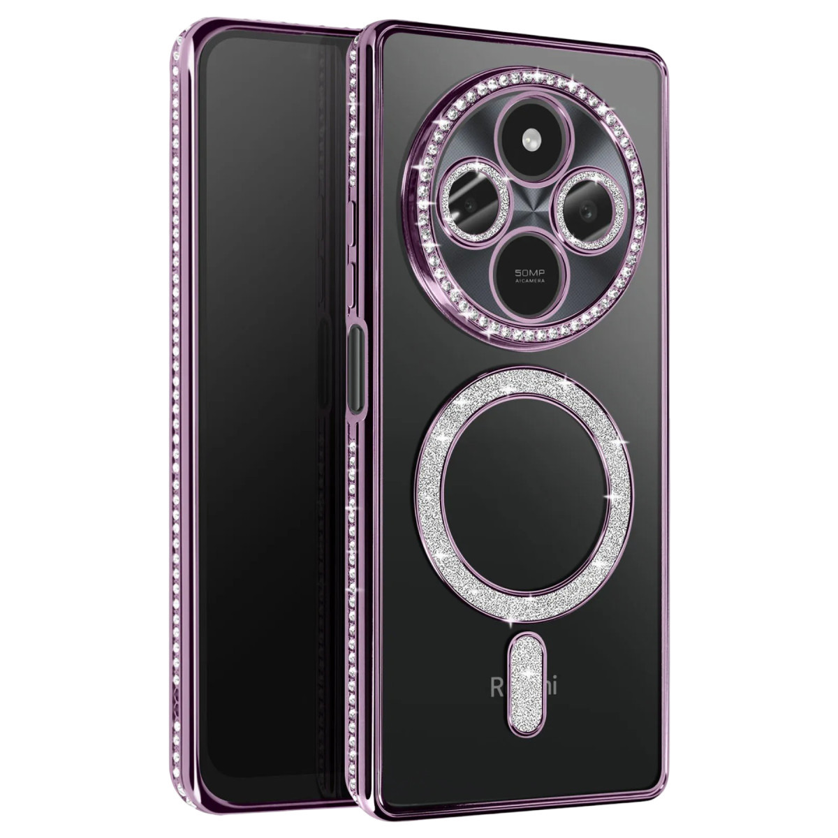 Redmi 14C Joke Simli Magneticsafe Kılıf - Derin Mor