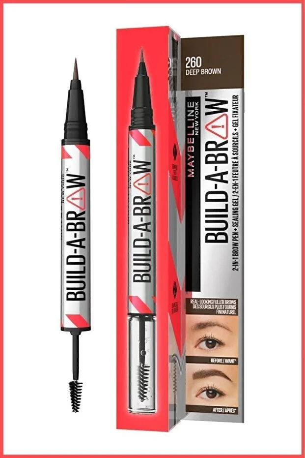 New York Build a Brow 2in1 Kaş Kalemi ve Jeli Deep Brown