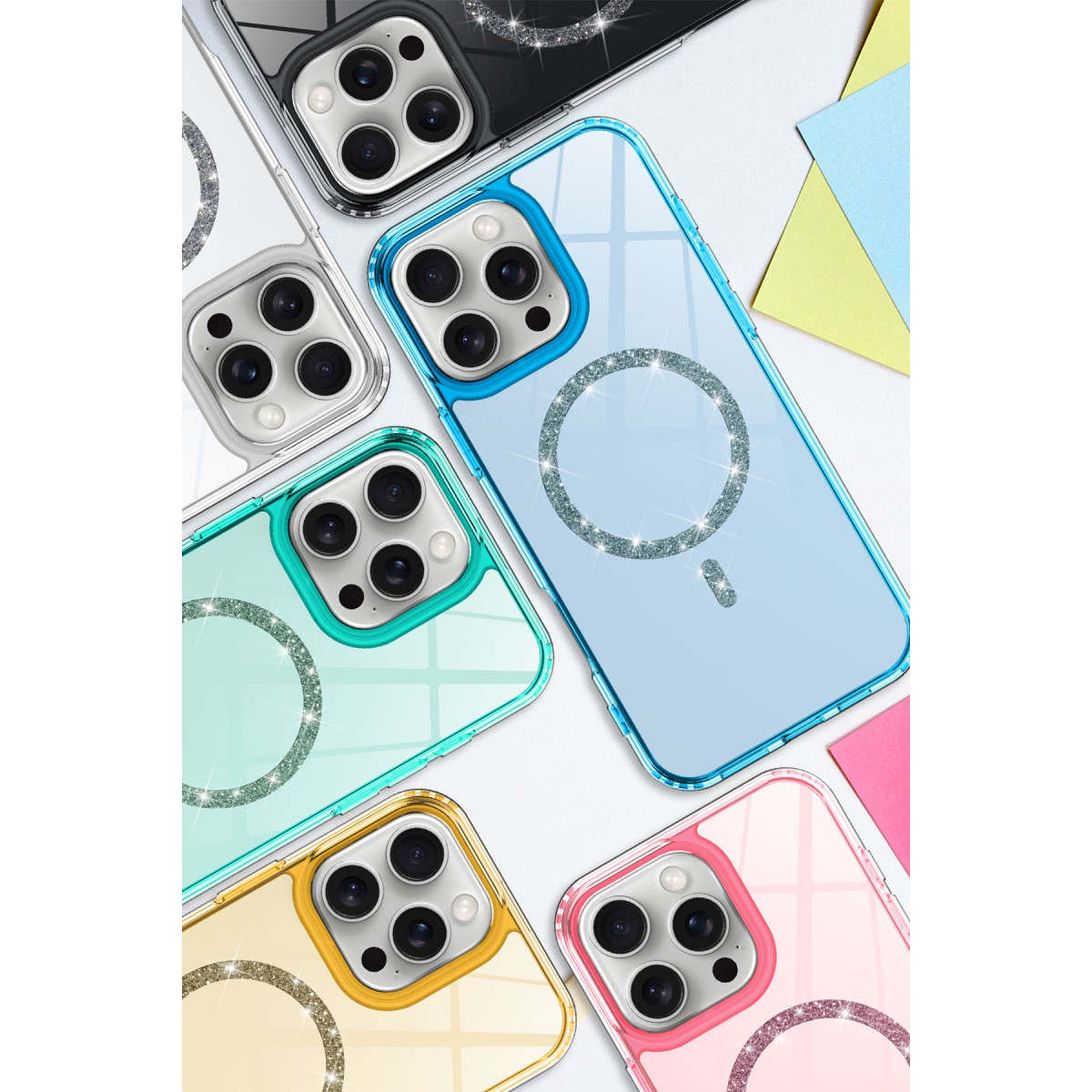 iPhone 16 Pro Max Live Diamond Magsafe Kapak - Yeşil — görsel 3