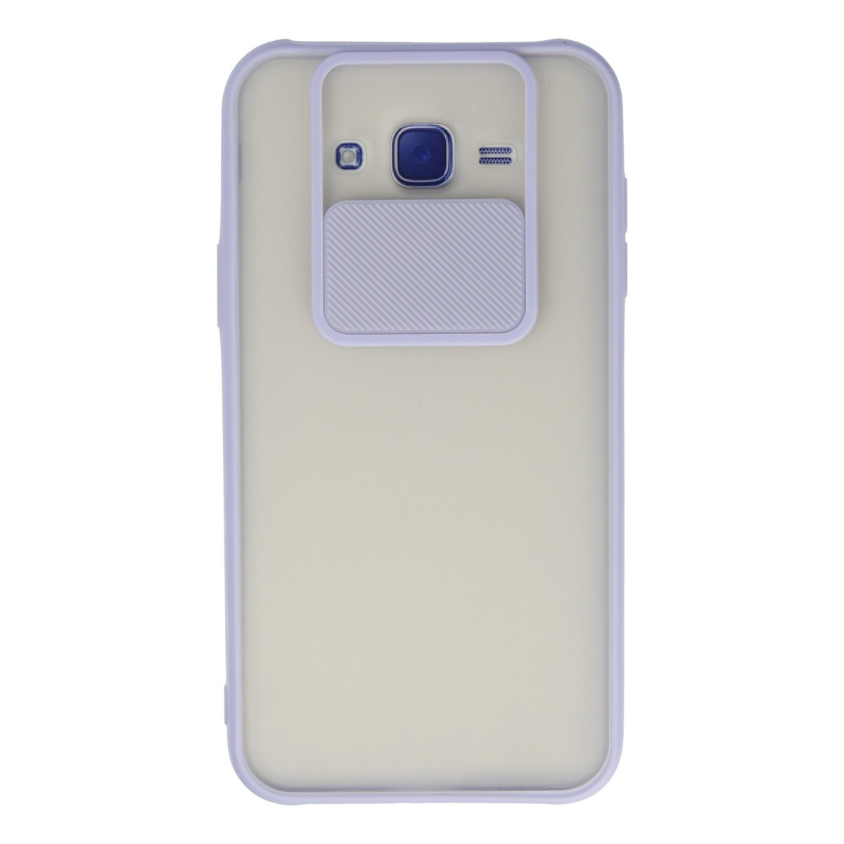 Galaxy J7 Kılıf Palm Buzlu Kamera Sürgülü Silikon - Lila