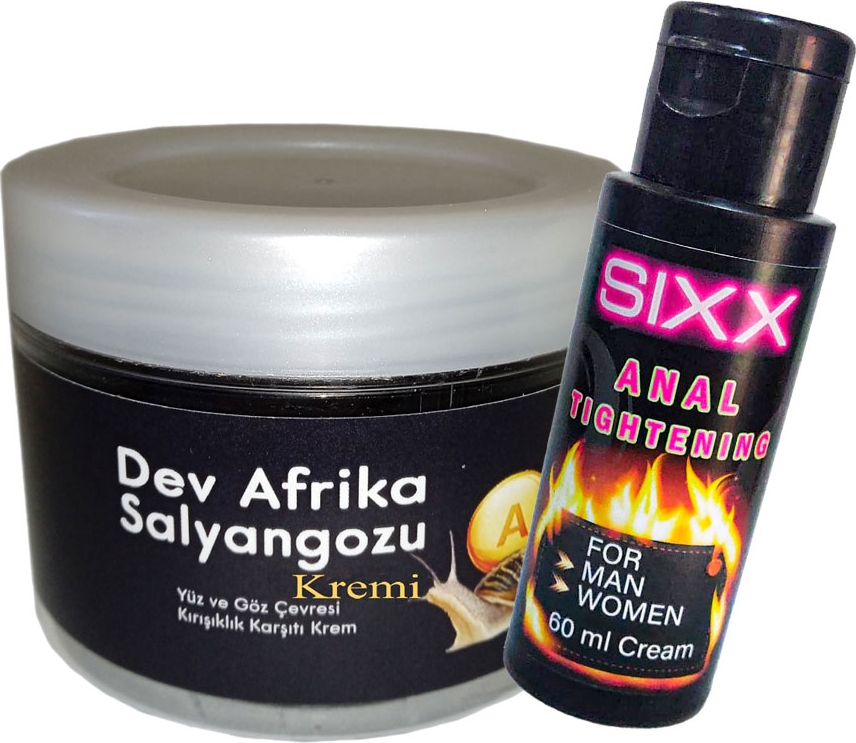 Giant Anti-Aging 100ML Dev Afrikasalyangozu Kremi Ayrıca + Sıxx Analtightening Krem 60 ml