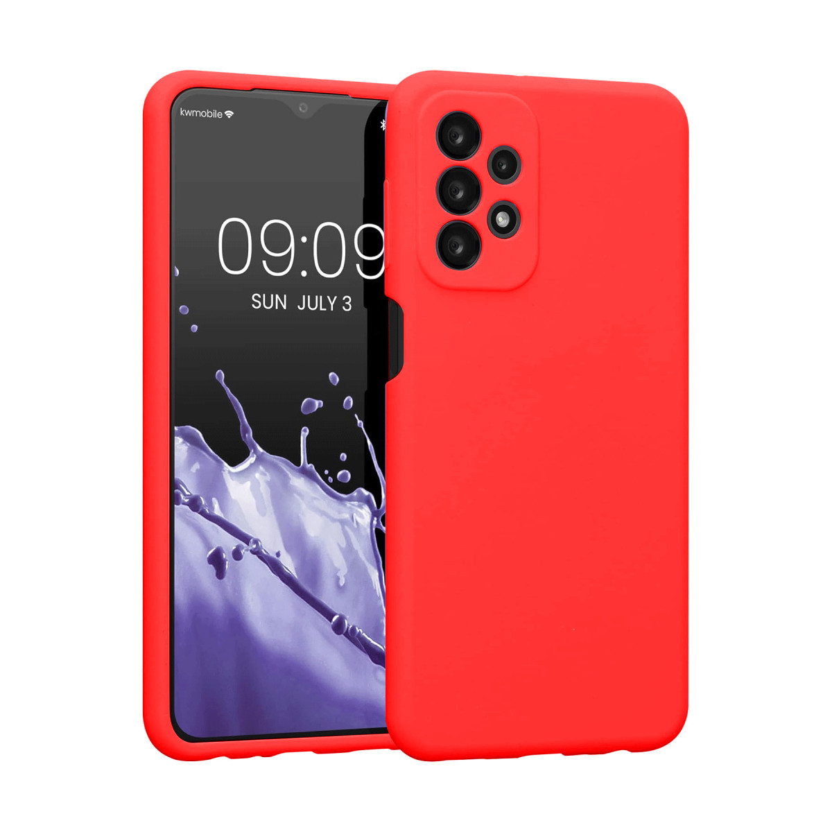 Galaxy A23 4G Kılıf First Silikon - Kırmızı