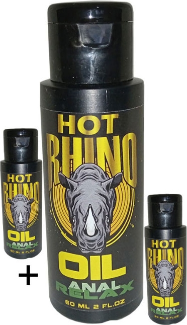 Hat Rhino Kadınlar ve Ap.erkekler Için Analrelax Oil 3 Adet Lubricantanalrahatlatıcı Kasgevşetici Kaydırıcıyağ 60 ml