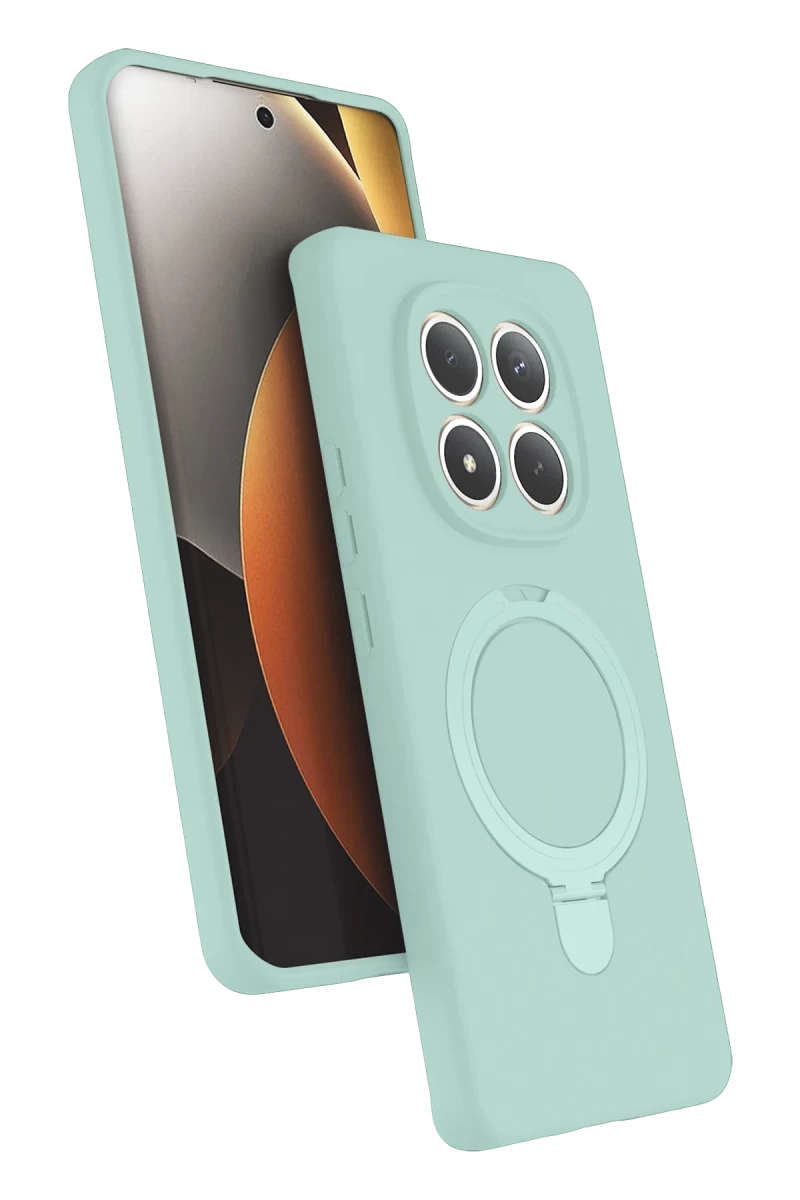 Xiaomi Redmi Note 15 Pro 5G Uyumlu Regal Magsafe Standlı Kapak - Su Yeşili