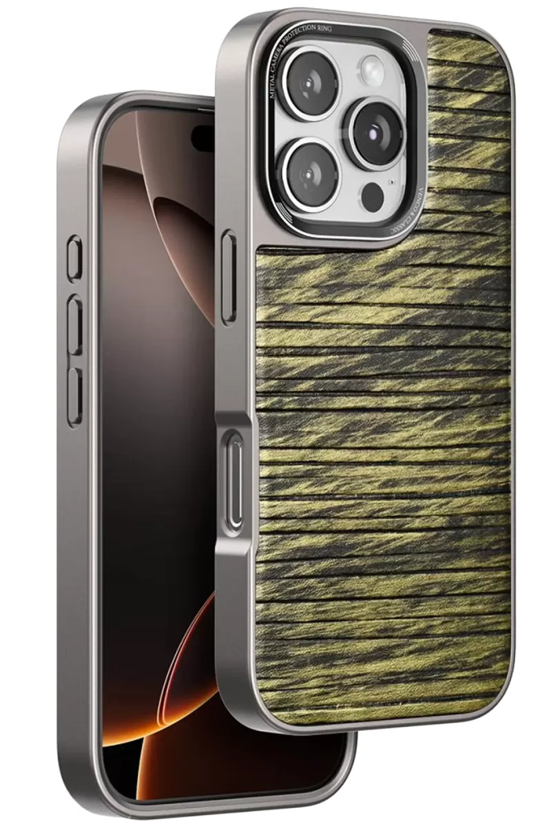 iPhone 16 Pro Max Wave Kapak - Koyu Kahve