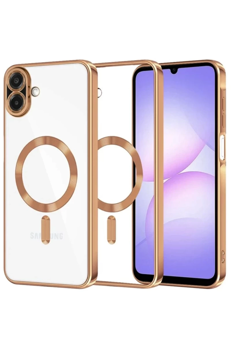 Samsung Galaxy A07 4G Uyumlu Kross Magneticsafe Kapak - Çöl Titanyum
